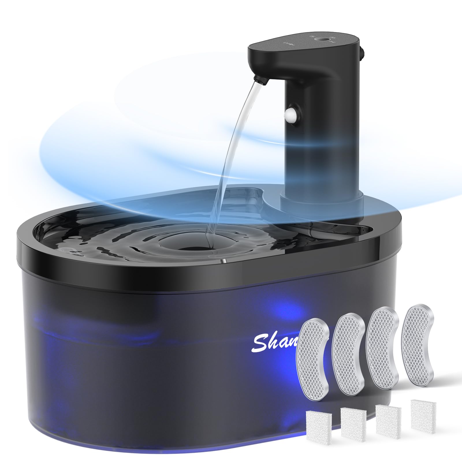 Fuente de Agua para Gatos Inalámbrica